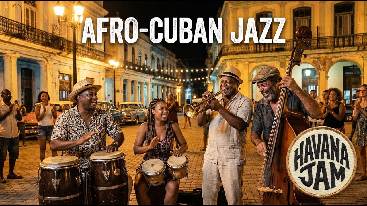 Noche en La Habana | Smooth Afro-Cuban Jazz for Night Reading
