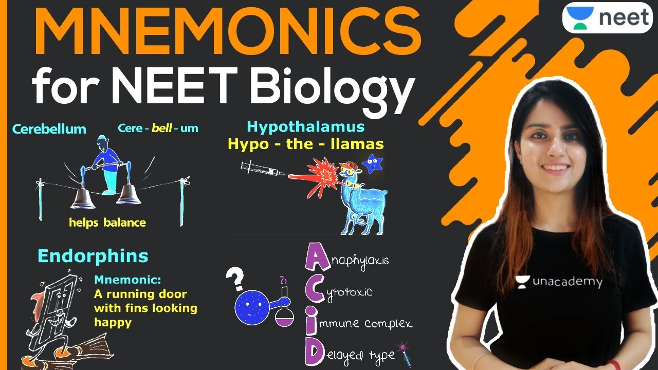 NEET 2021: Mnemonics | NEET Biology | Biology Mnemonics | NEET 2022 | Unacademy NEET | Seep Ma'am