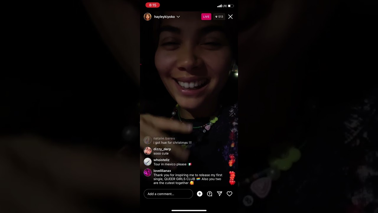 Hayley Kiyoko & Becca Tilley IG live 12-30-22