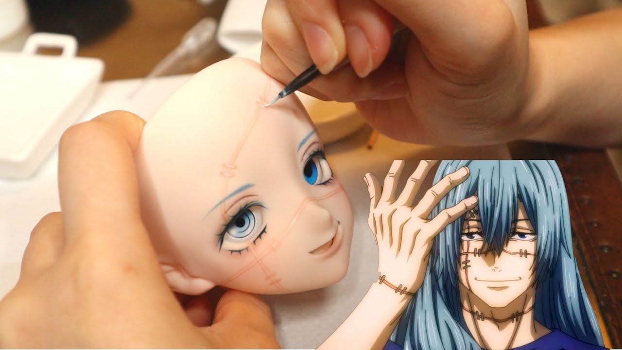 【JUJUTSU KAISEN】1/3DOLL MAHITO GIRL DOLL MAKE  『呪術廻戦』真人の女体化ドール作ってみた！！
