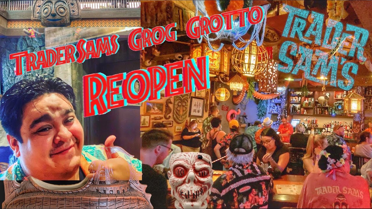 Trader Sam’s Grog Grotto and Tiki Terrace Reopened at Disney’s Polynesian Village Orlando Florida