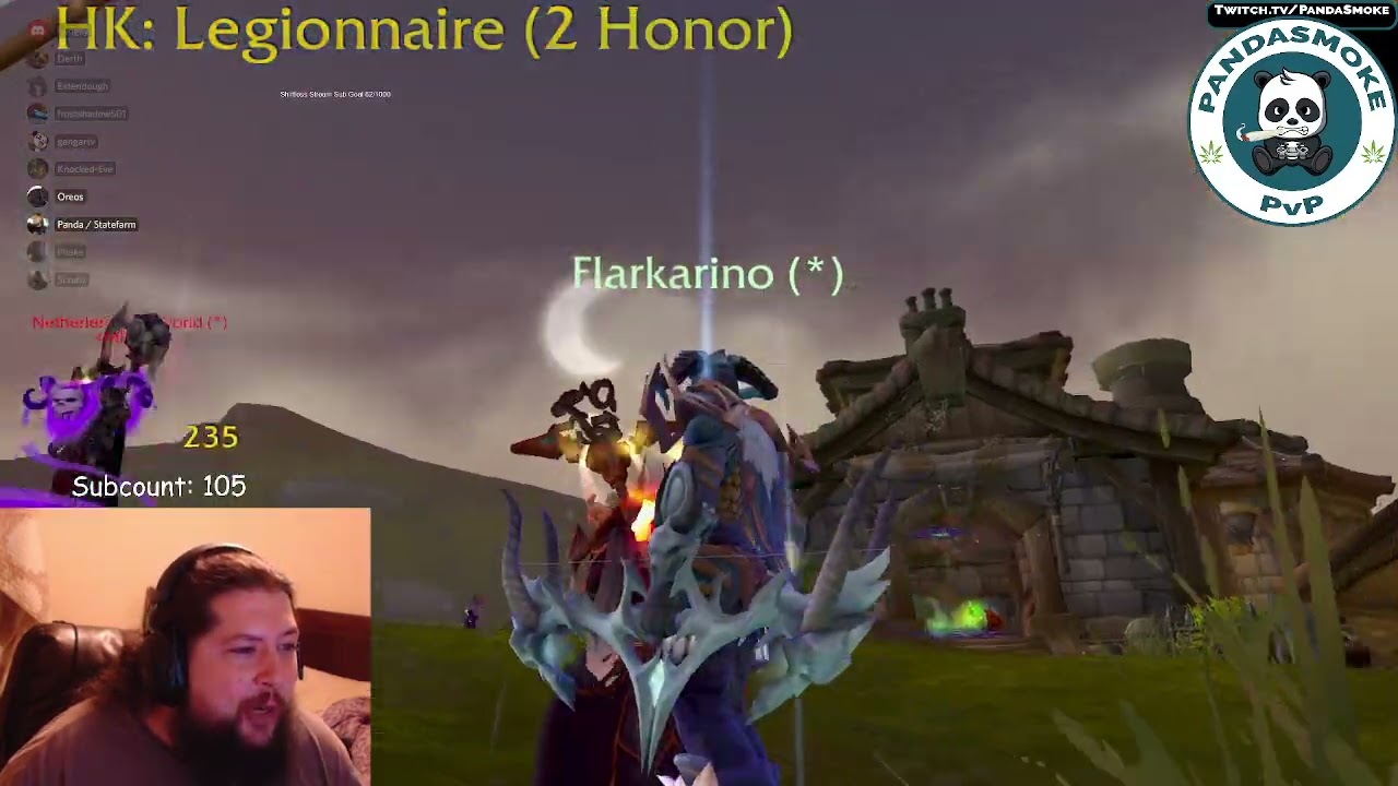 Pandasmoke beats flarknesstv on arathi basin and even solo caps lumber mill for the win