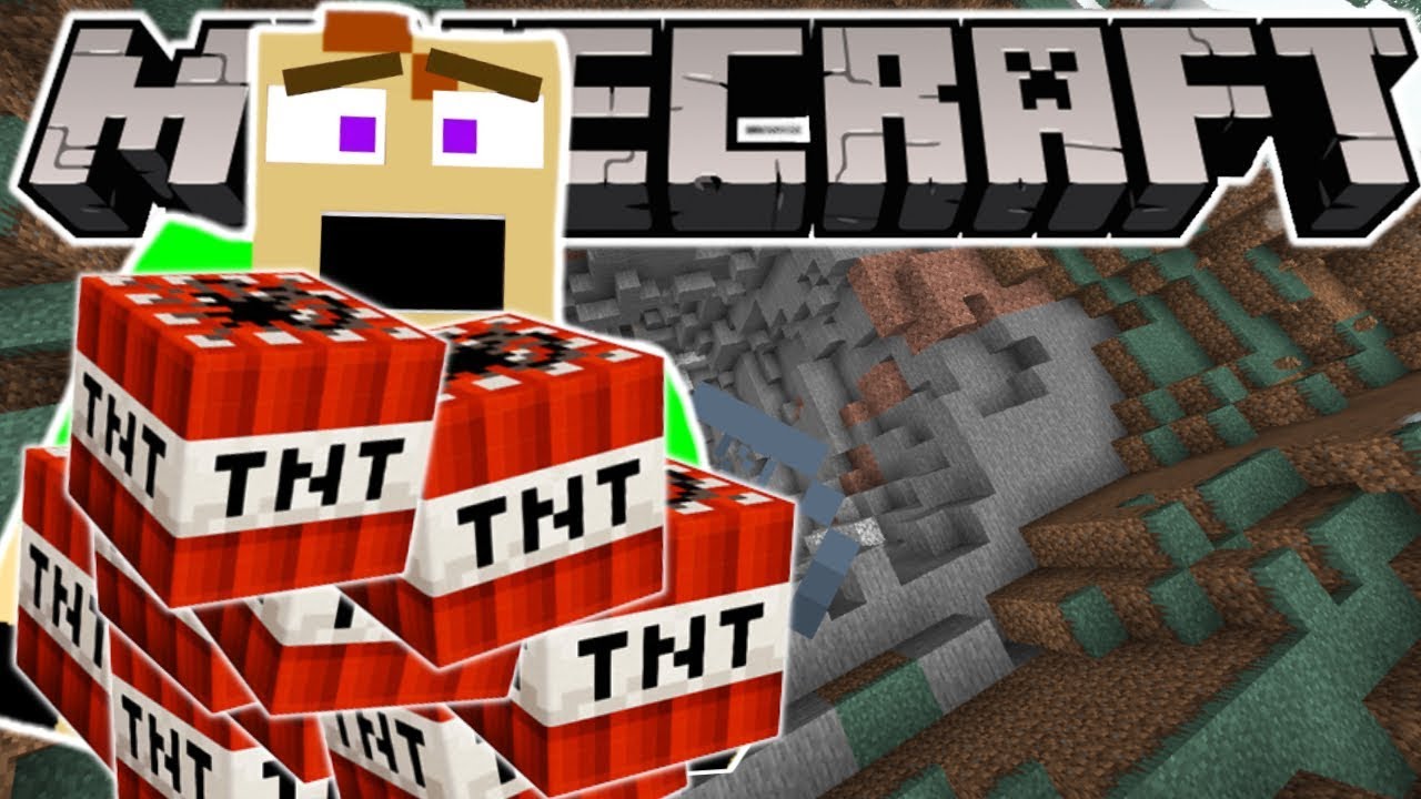 WE USED 1000 BLOCKS OF TNT TO REACH THE CENTER OF MINECRAFT!