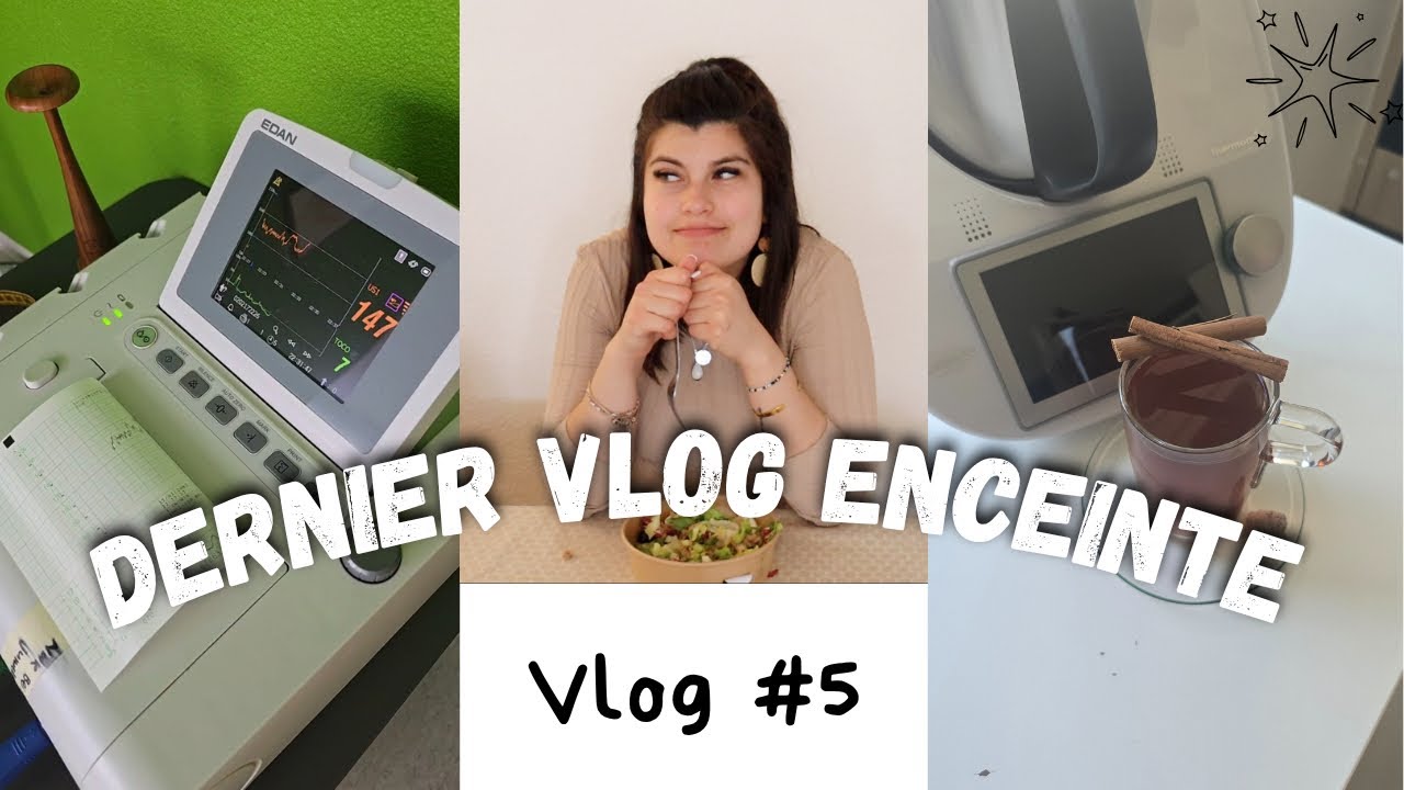 VLOG #5 // Une journée avec moi enceinte de 40 SA ❤️ monitoring / thé accouchement / rangement