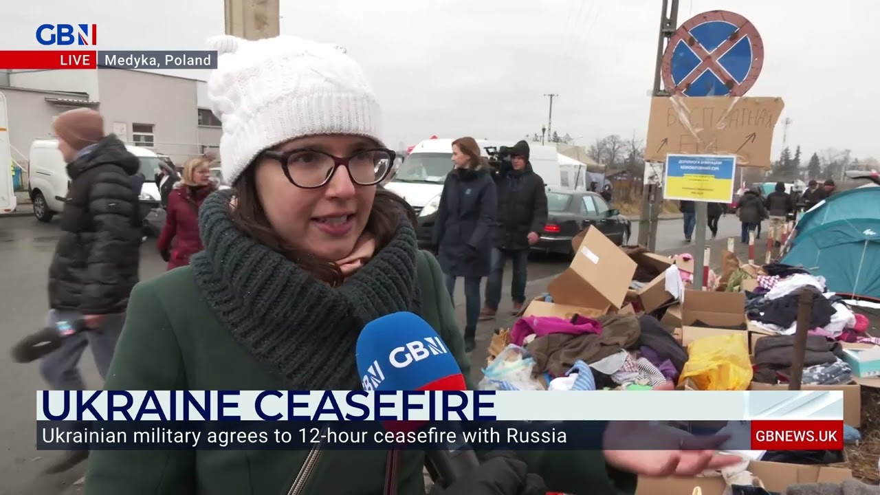Ukrainian refugee speaks to GB News' Bradley Harris about her experience of conflict
