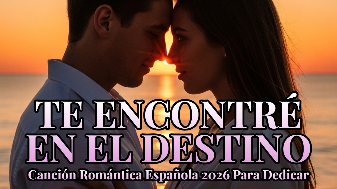 TE ENCONTRÉ EN EL DESTINO ❤️ Canción Romántica Española 2026 Para Dedicar