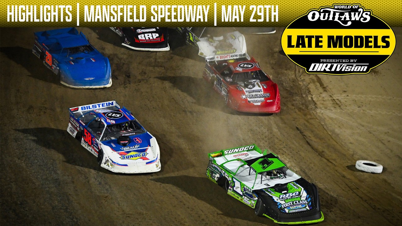 Серия гонок World of Outlaws Late Model | Автодром Мэнсфилд | 29 мая 2026 г. | ОСНОВНЫЕ МОМЕНТЫ