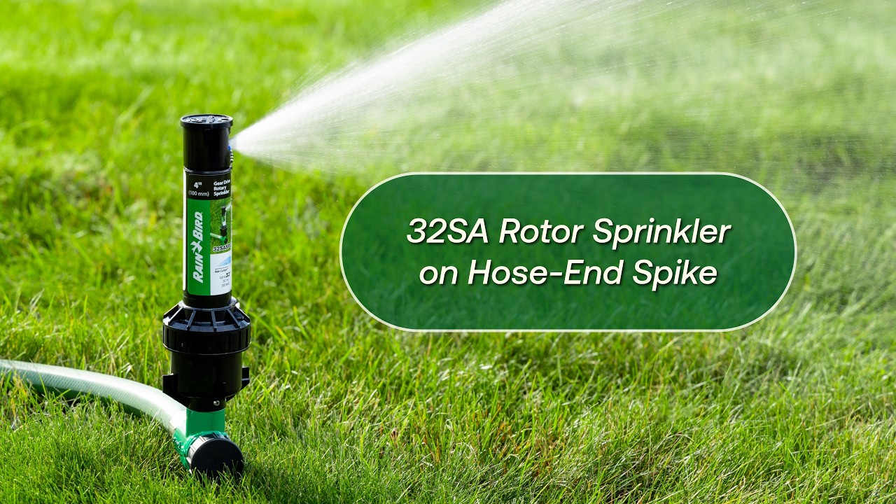Rain Bird 32SA Rotor Sprinkler on a Spike