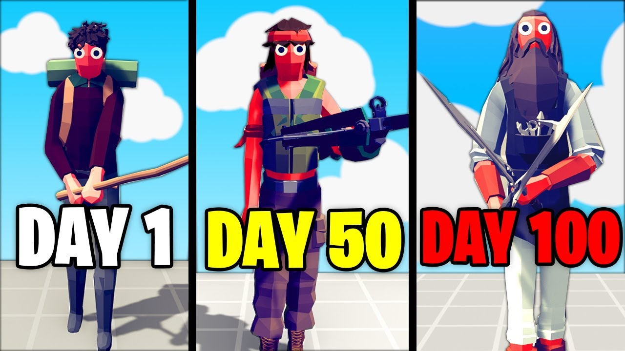 NEW - I Survived 100 Days In TABS!