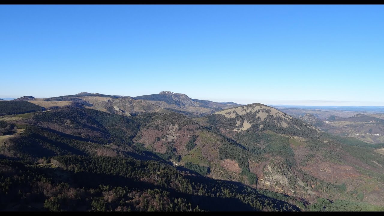 Vol Avignon -  Brioude  - Le Puy  - Mont Gerbier du Jonc