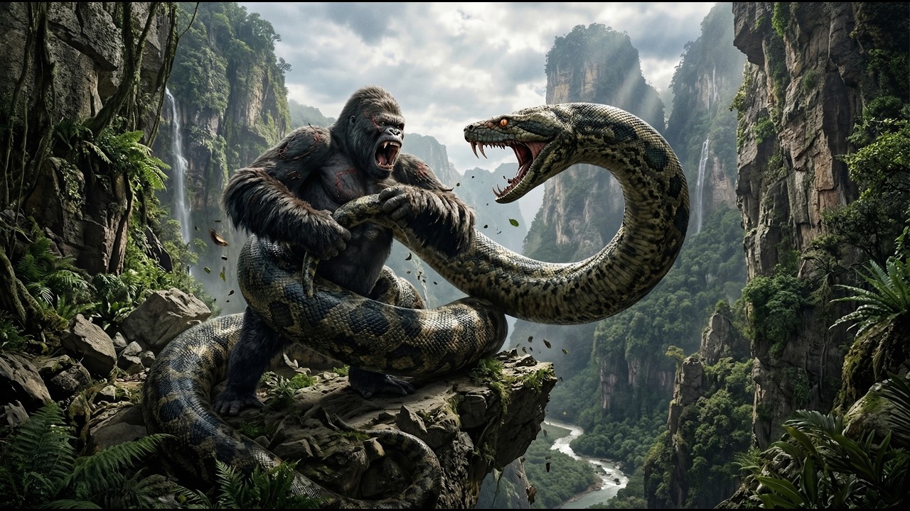 KING KONG vs TITANOBOA CANYON OF GIANTS