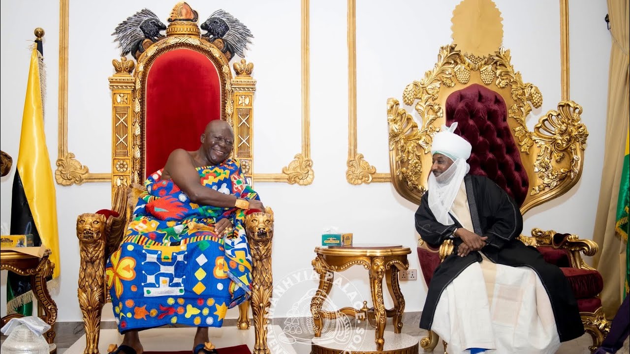 The Emir of Kano Dr Muhammad Sanusi II paid a courtesy visit to the King of Asante King Osei Tutu II