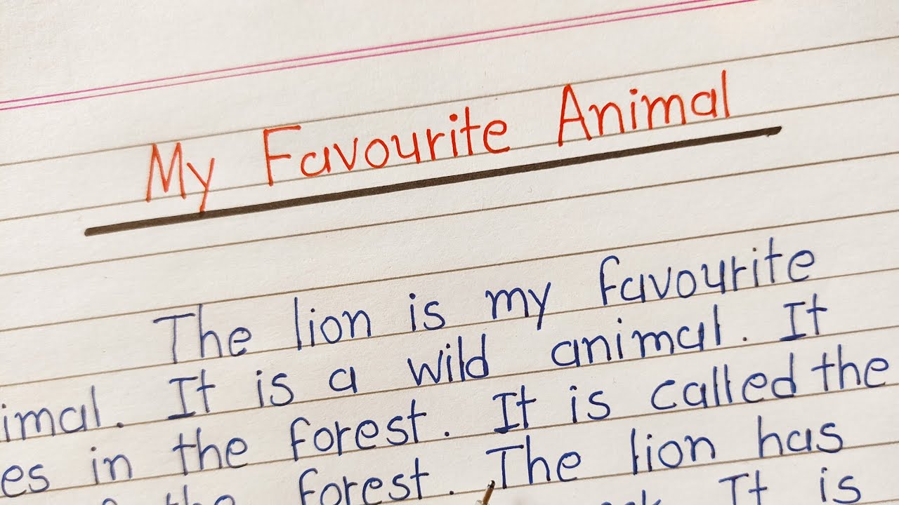 My favourite animal english essay || short essay on my favourite animal || AJ education ||