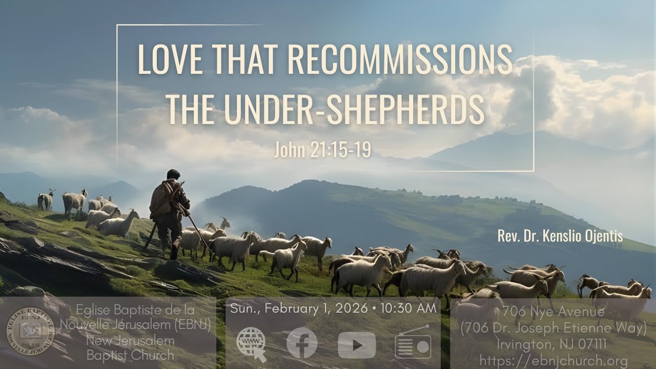 EBNJ Sunday Service | Love That Recommissions the Under-Shepherds • John 21:15-19 | February 1, 2026