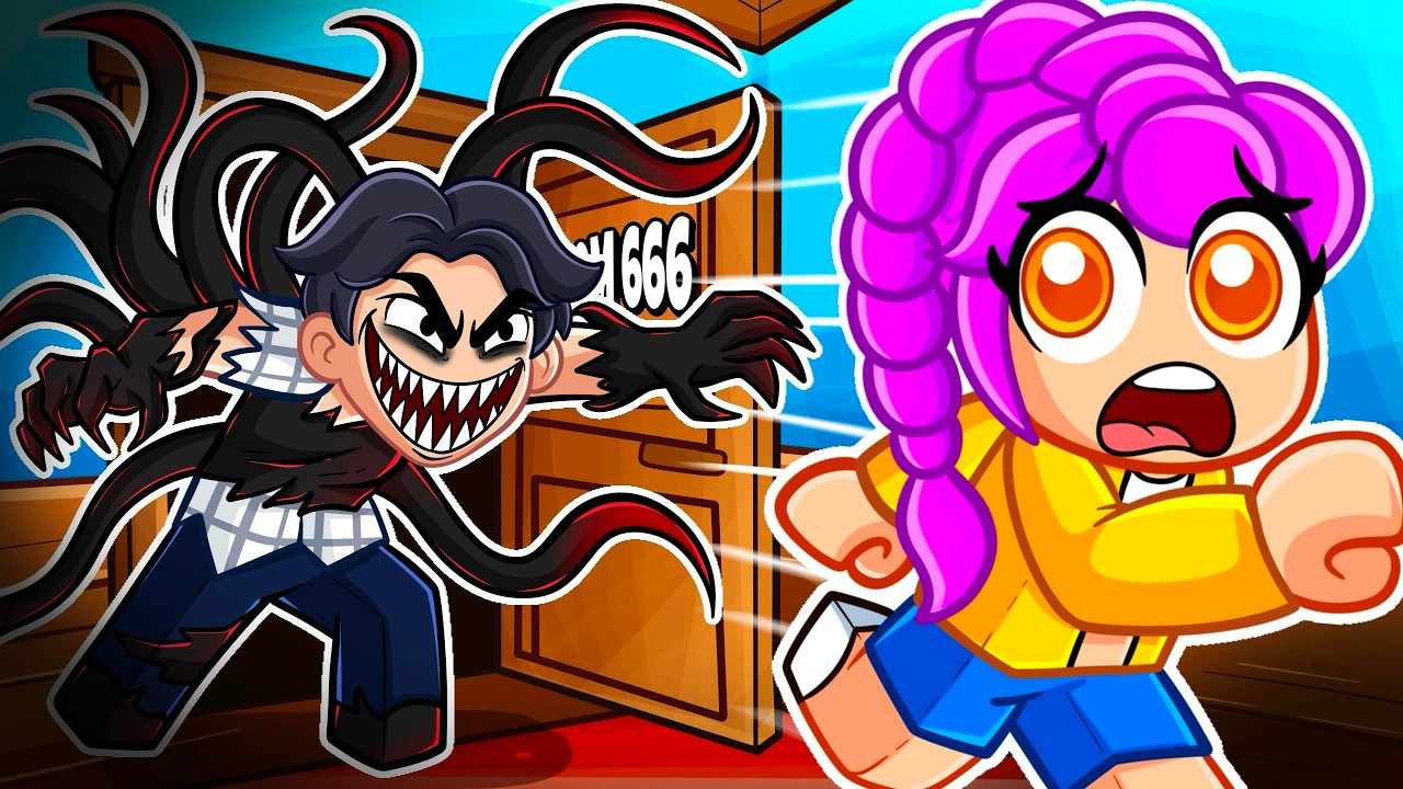 TRAPPED at the SCARIEST HOTEL in Roblox...(Story)