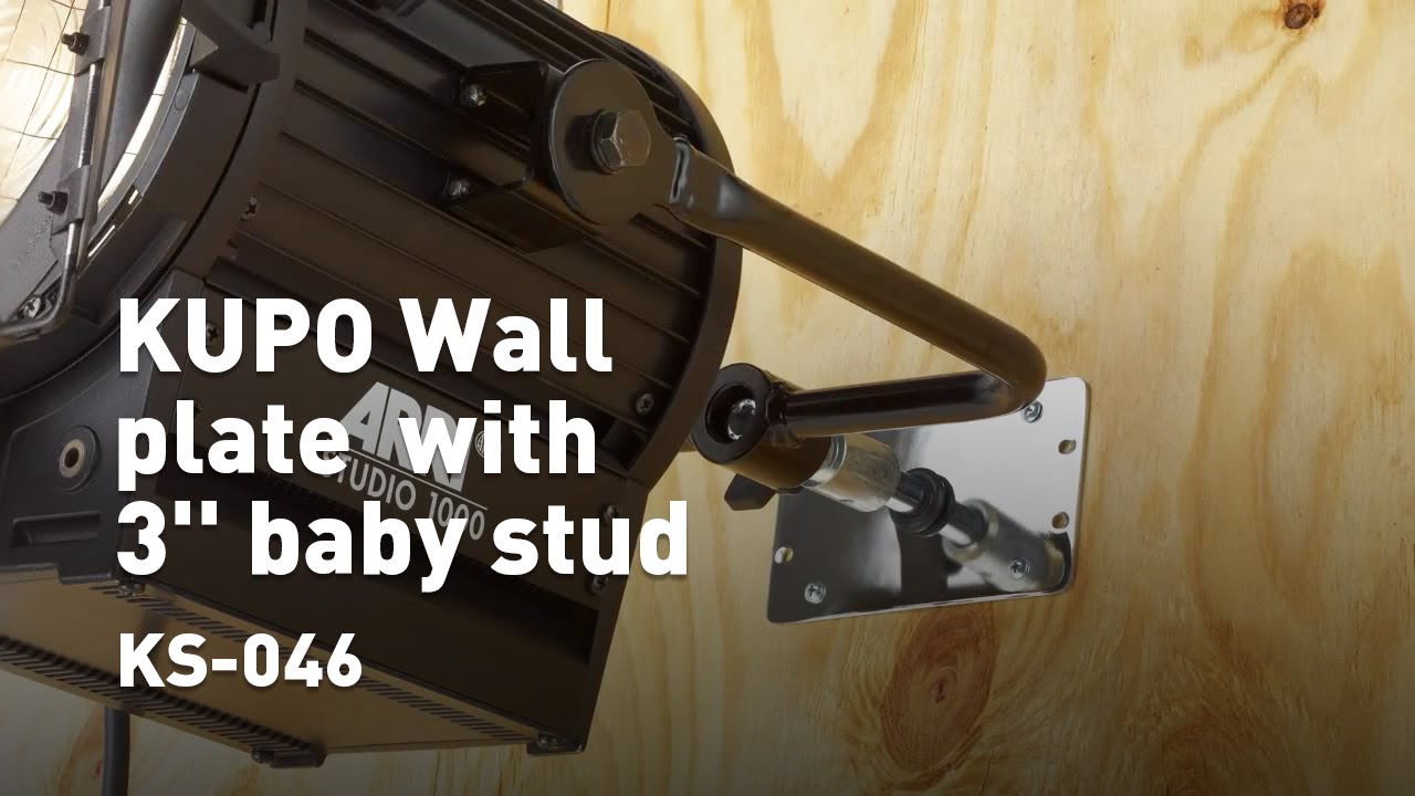 KUPO Wall plate  with 3'' baby stud (KS-046)