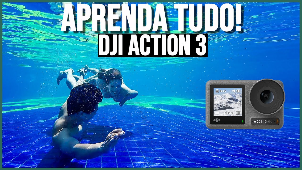 DJI OSMO ACTION 3 - ENSINANDO TODAS AS FUNÇÕES COM EXEMPLOS PRÁTICOS