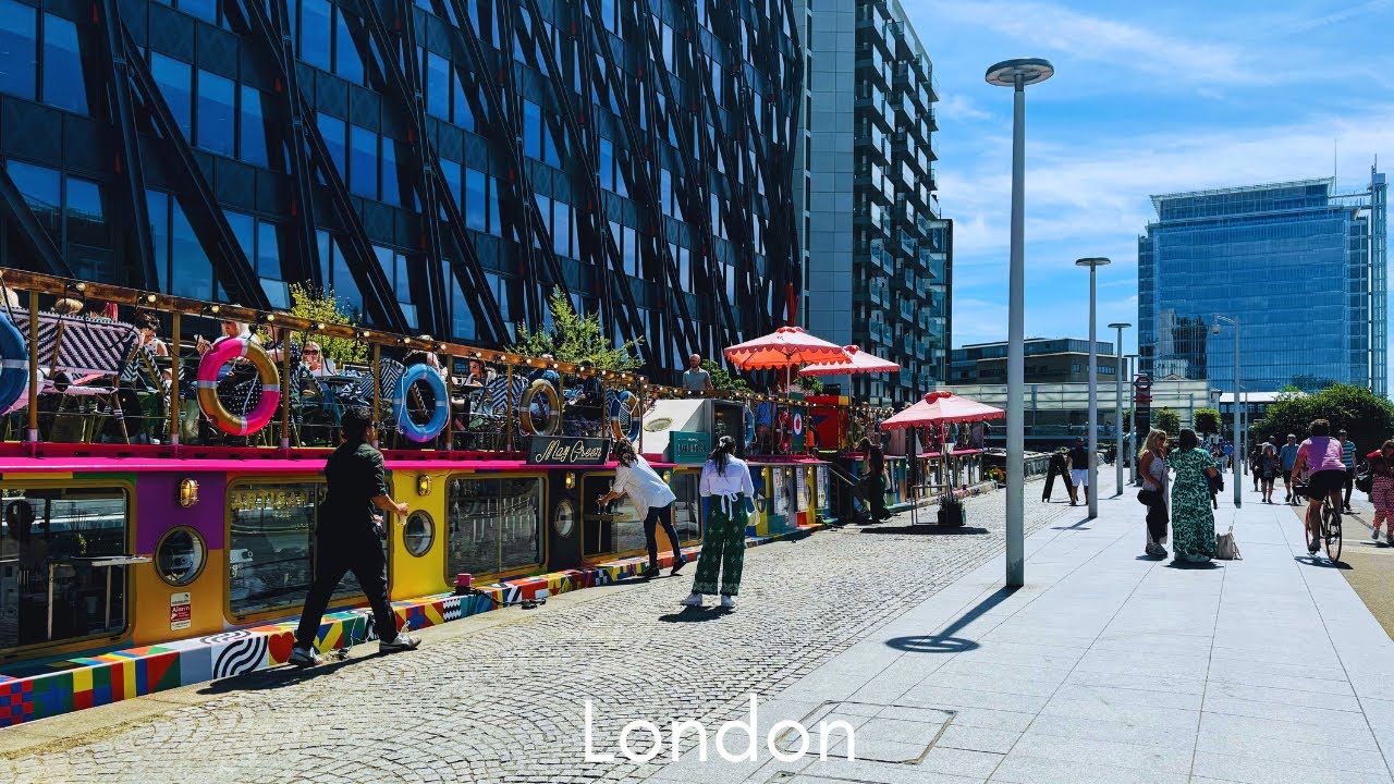 London Summer Walk  | Little Venice London | Regents Canal | 4K