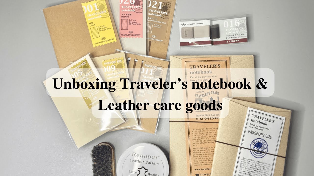 My first Traveler’s notebook flip-though | Regular and Passport size | Tokyo Station limited