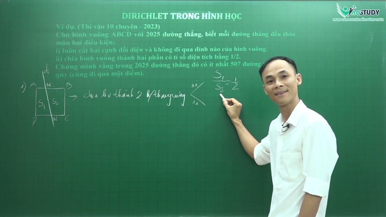 Bồi dưỡng HSG Toán 7-8-9 - Nguyên lý Dirichlet trong hình học - Thầy Trần Ngọc Hà - Vinastudy.vn