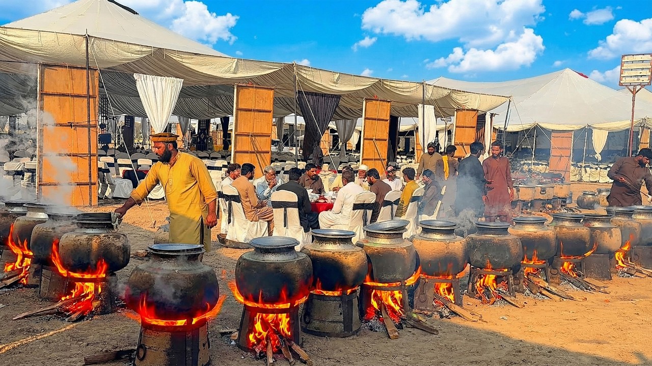 Traditional Wedding Feast Preparation | Mutton Qorma & Chicken Steam Delight Served to 5000+ Guests
