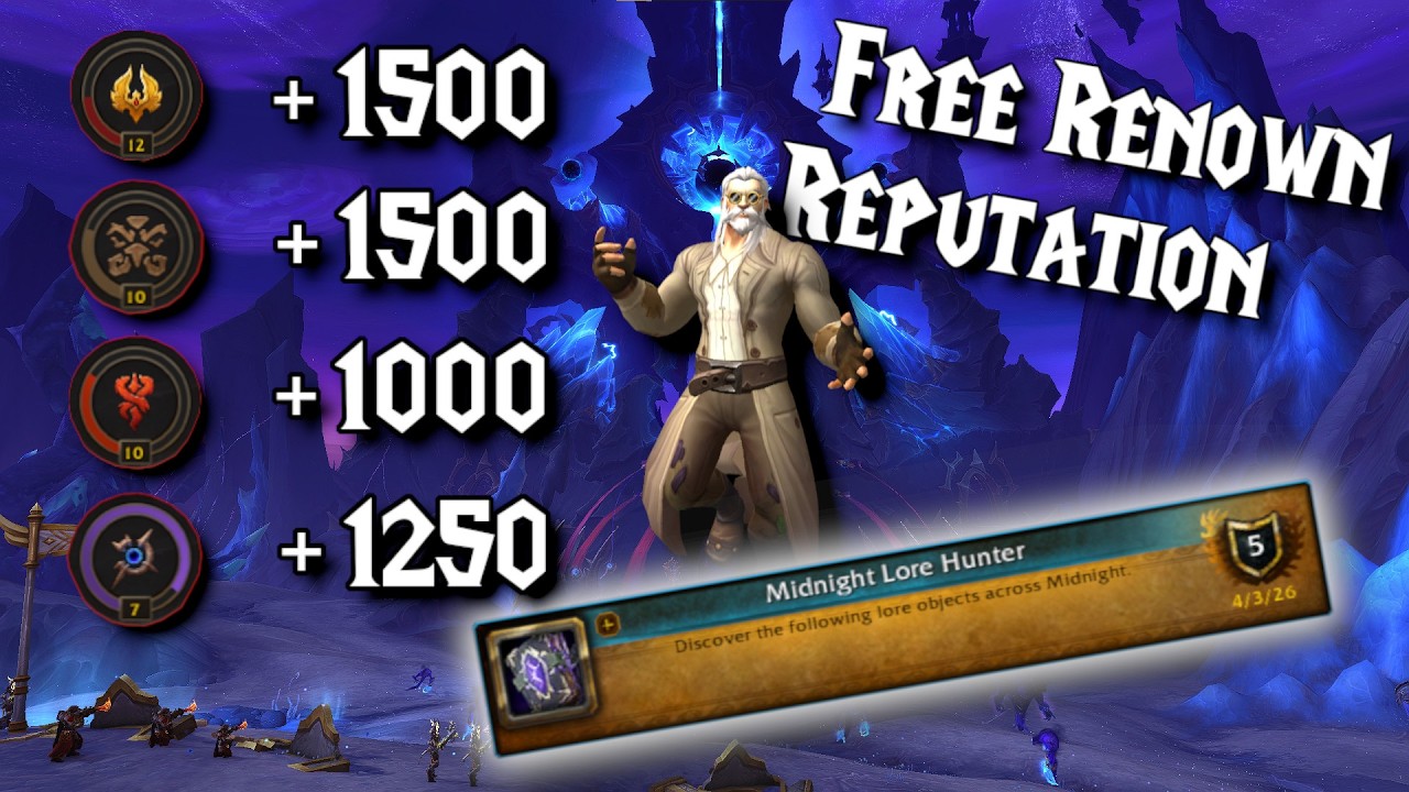 Получите бесплатную репутацию бесплатно за это достижение в World of Warcraft Midnight.