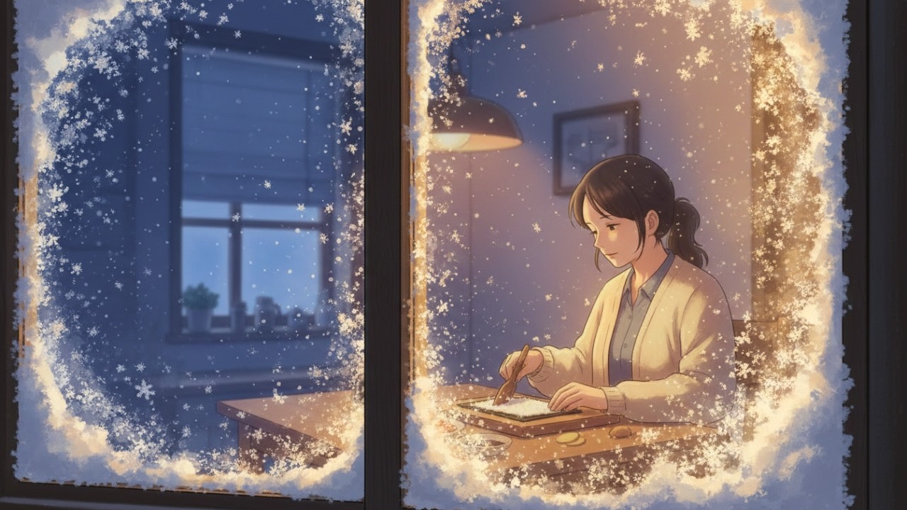One Cozy Night in Three Worlds: Rainy City, Snowy Apartment & Forest Jelly Cabin | Ghibli ASMR