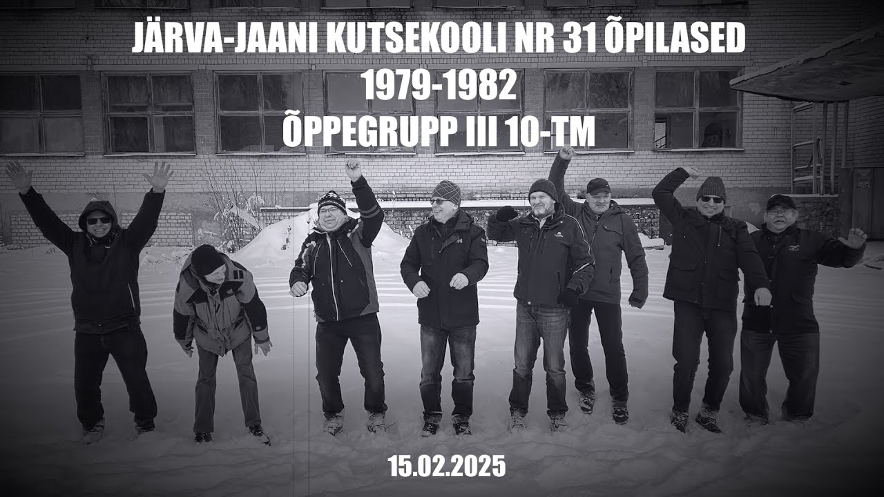 Helmut Vajaka &otilde;pilased 1979-1982 grupp III 10-TM. J&auml;rva-Jaani kutsekool nr 31.