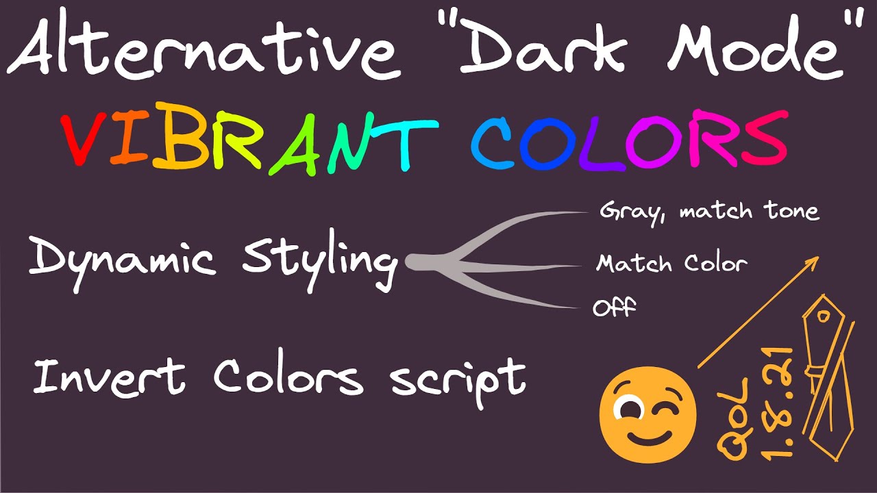 Obsidian-Excalidraw 1.8.21 - QoL Improvements: Dynamic Styling and Color Inversion