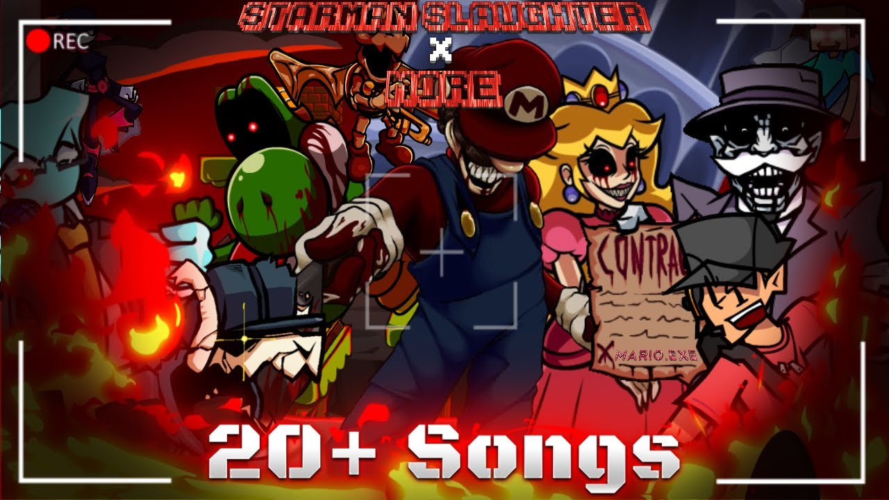 [FNF MASHUP] Starman Slaughter x More| 20 Songs #fnfmashup #fridaynightfunkin