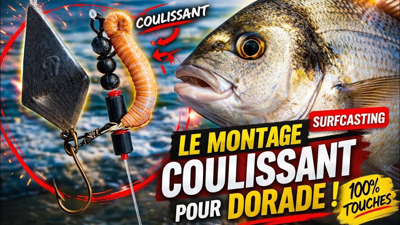 Plus de Daurades Depuis ce Montage #daurade royale #tuto #Bibi #surfcasting 