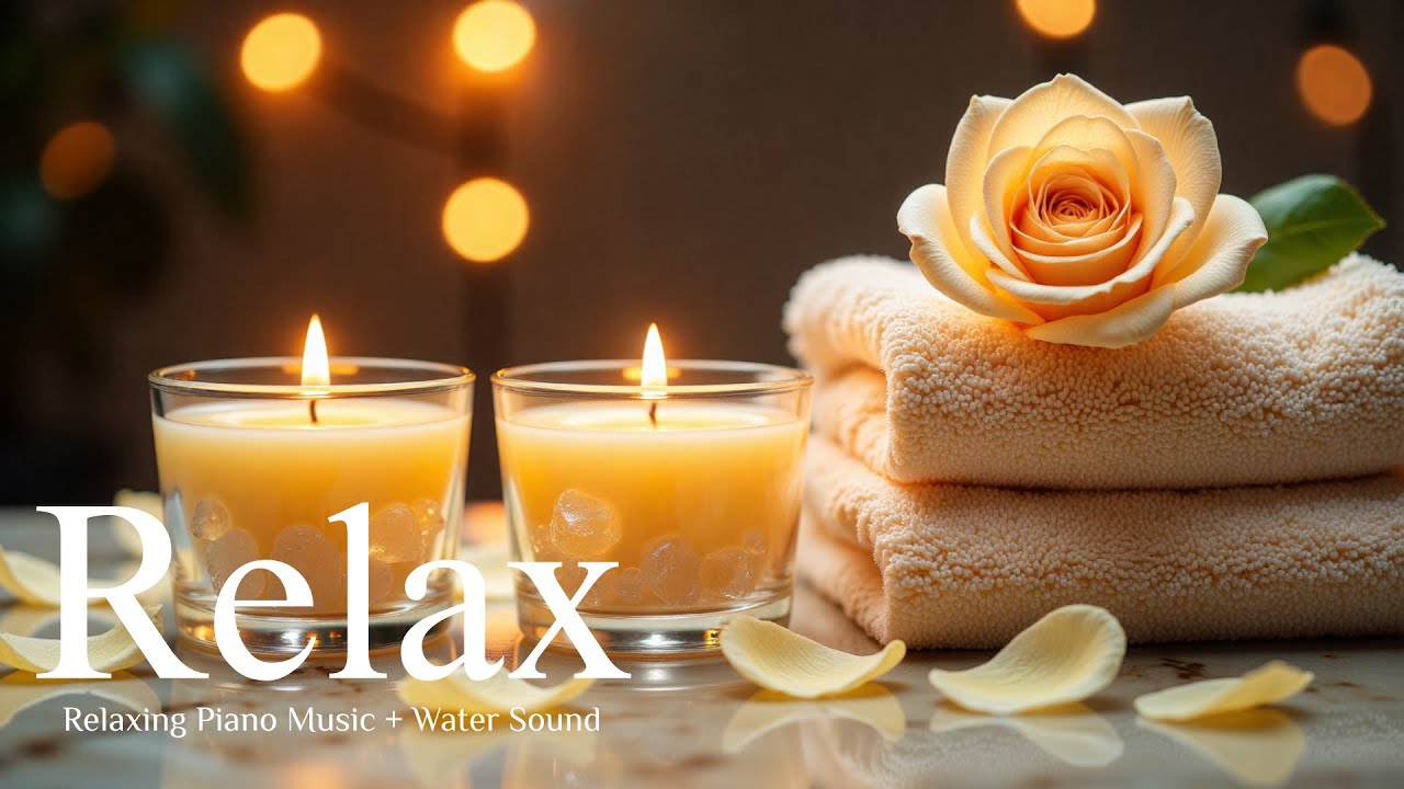 Relaxing Piano Music with Water Sounds 🌙 Deep Sleep, Stress Relief & Calm Ambience
