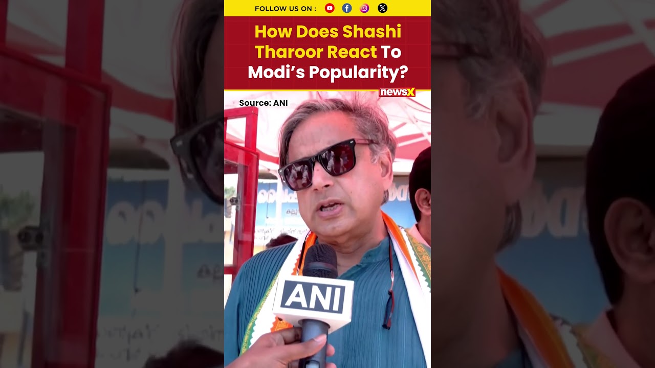 Shashi Tharoor Comments On PM Modi&rsquo;s 68% Popularity Rating #shashitharoor #trending