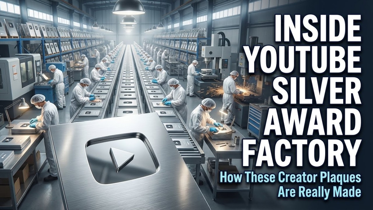 How the YouTube Silver Award Is Made — Inside the Factory