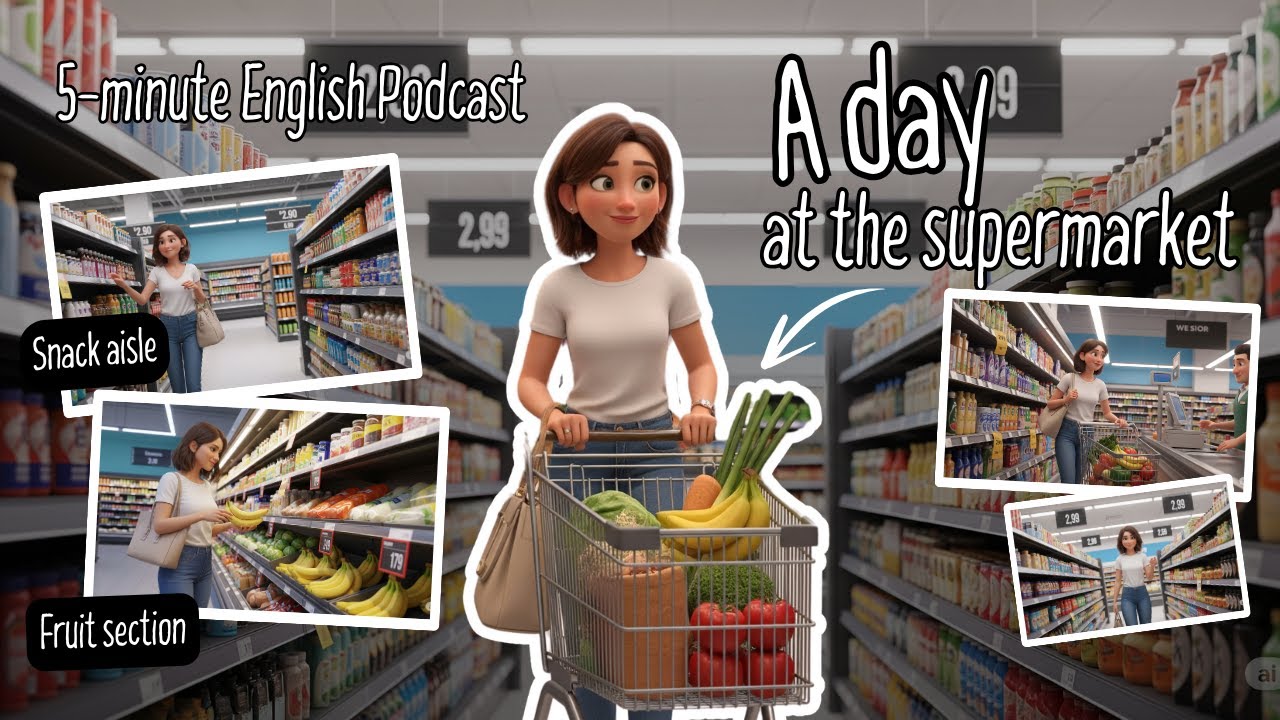 [A2] A Day at the Supermarket | 5-Minute English Podcast