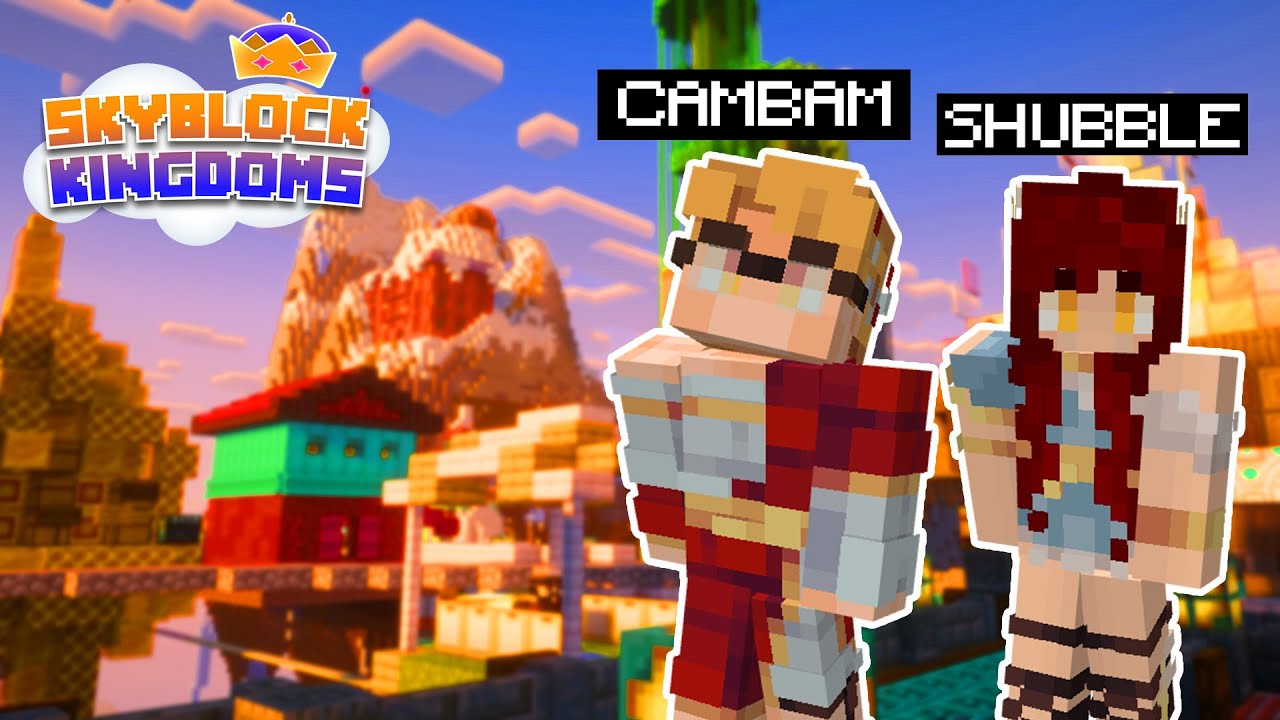 Cambam & Shubble Do Some Creative Building | Skyblock Kingdoms SMP