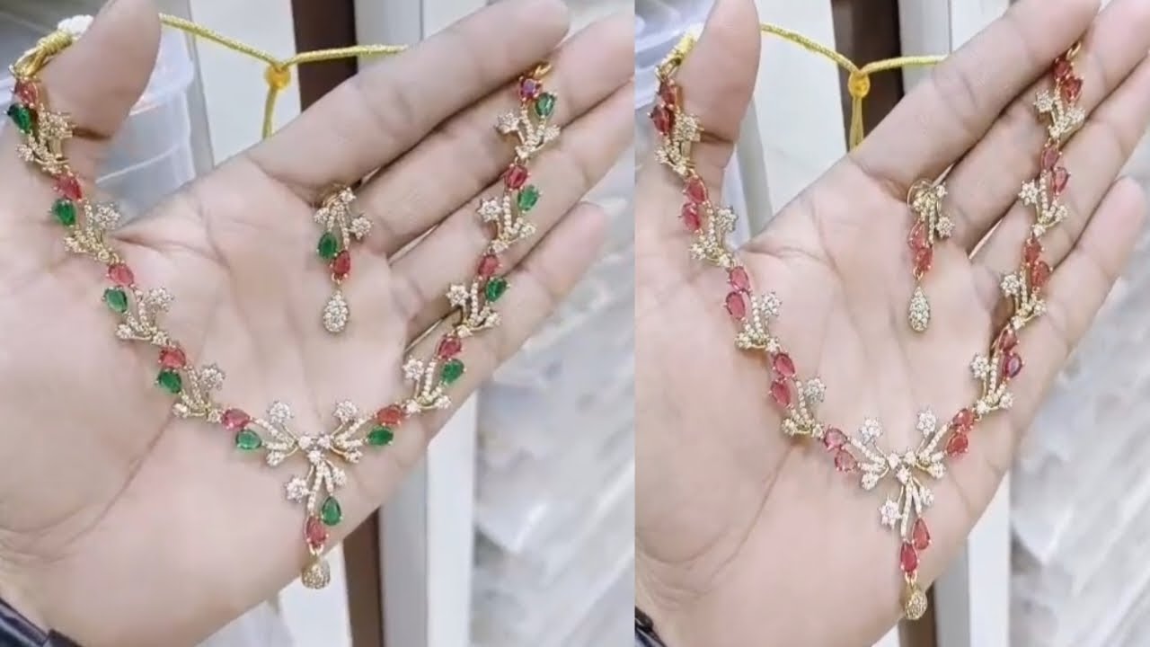 Shortneck sets#long necksets#ear rings #bangles #nallapusalu#jewelary collection #sandhyacollections