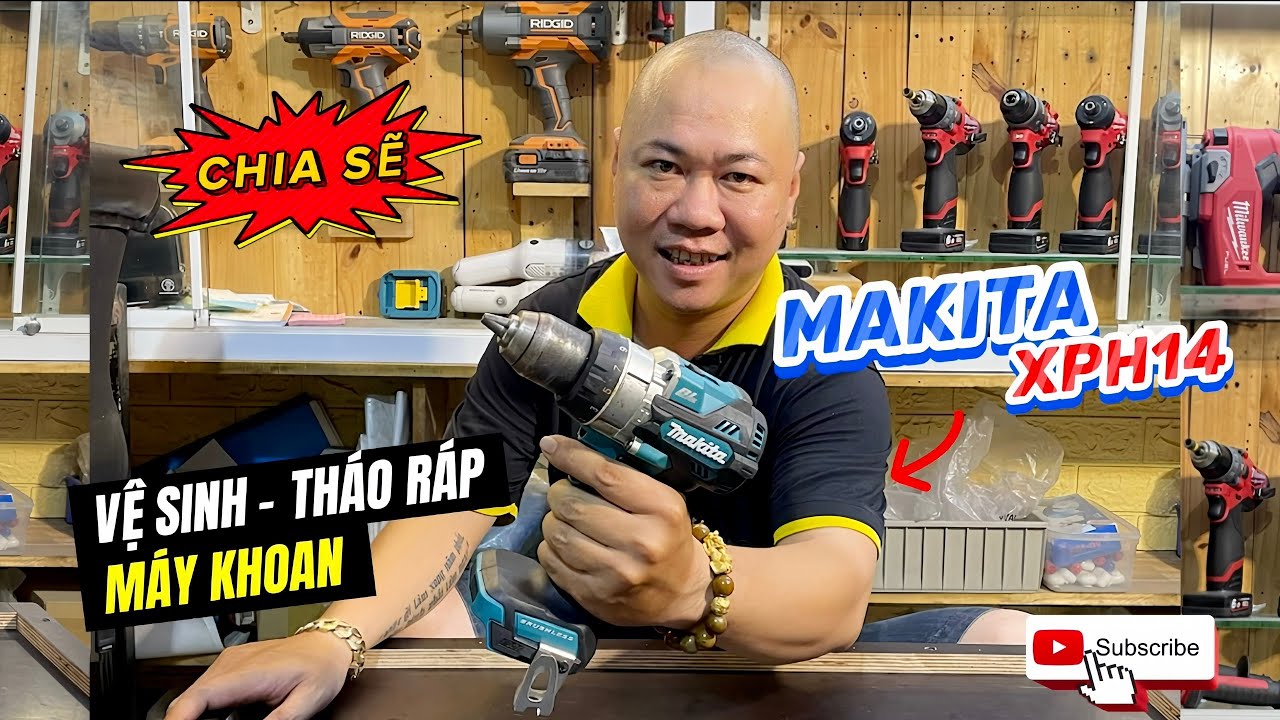 Tập 2 | Hướng dẫn vệ sinh, tháo ráp máy khoan 3 chức năng Makita XPH14 chi tiết nhất !