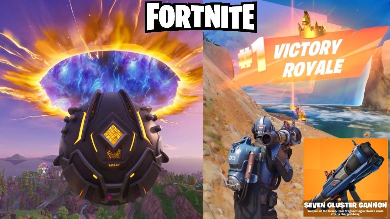Fortnite Dark Voyager Leaves Mini Live Event Victory Royale with Seven Cluster Cannon in Power Hour!