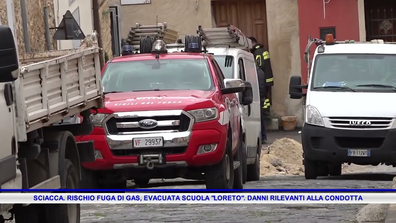 SCIACCA  RISCHIO FUGA DI GAS, EVACUATA SCUOLA LORETO  DANNI RILEVANTI ALLA CONDOTTA