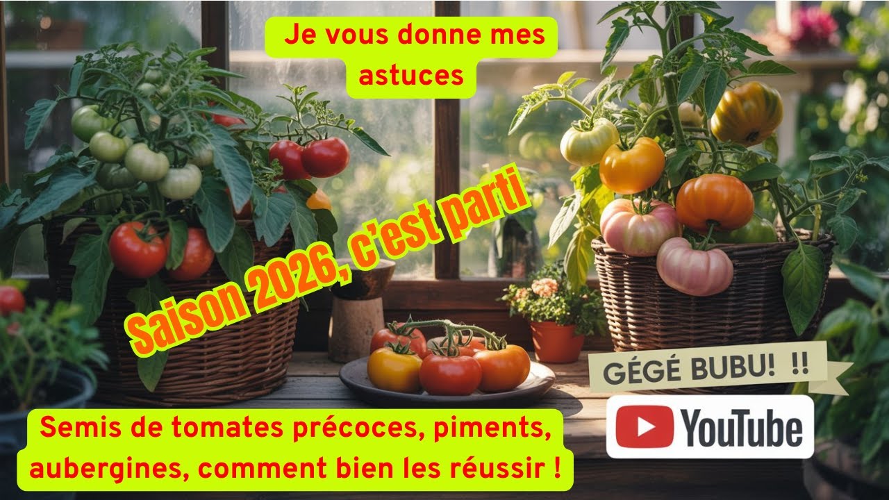 Tomates précoces, piments tardifs, aubergines, je vous guide pour les réussir. #tomates #piments