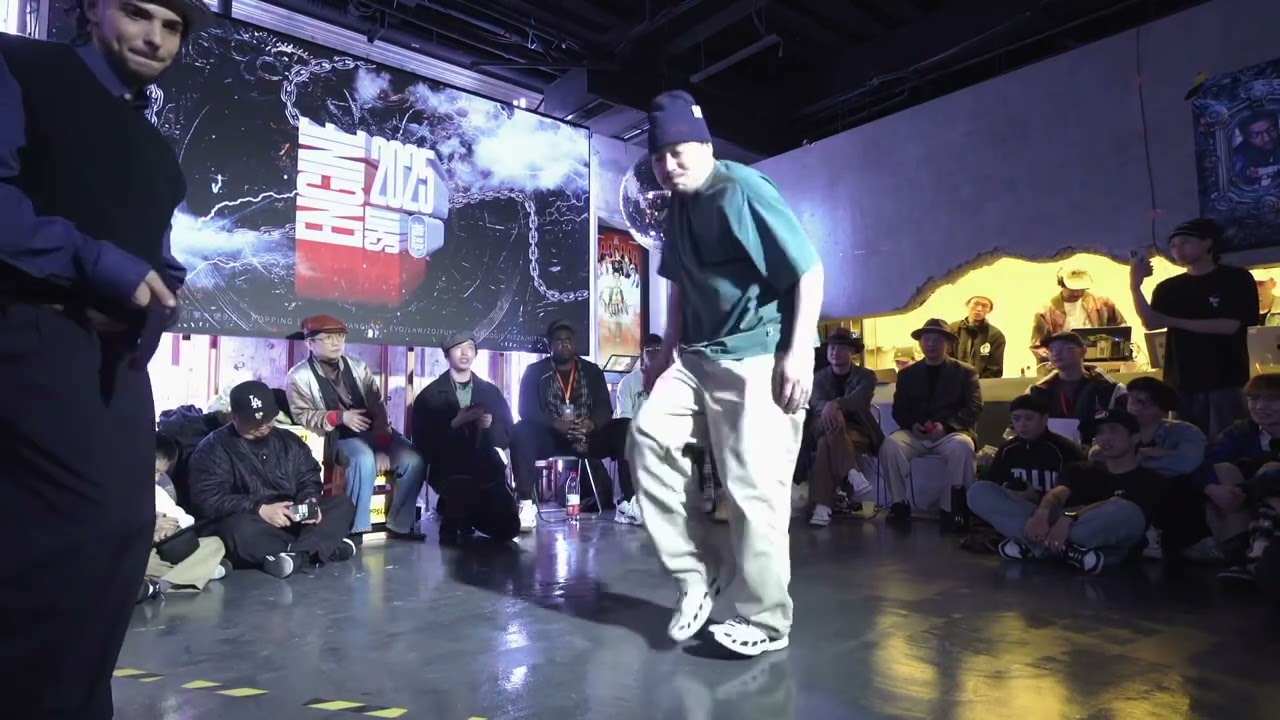 ENGINE SHIT 9.0 greenteck vs popping four老霖 top 64 popping 1 on 1