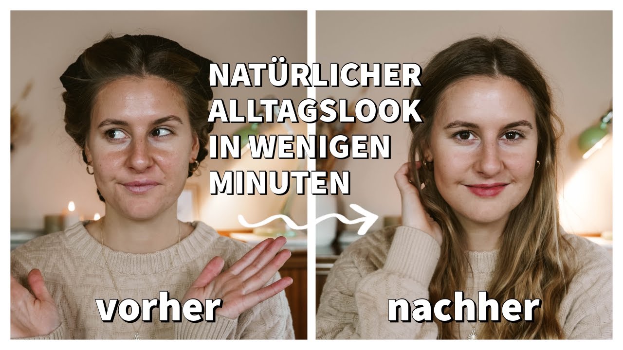 NATÜRLICHER ALLTAGSLOOK IN WENIGEN MINUTEN / Make-Up Routine mit veganen Produkten