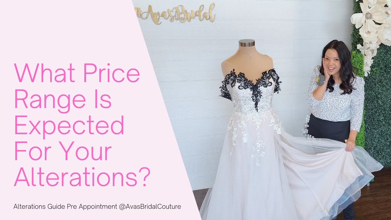 Cost of Alterations?  How Much Should You Expect to Spend on Bridal Alterations?