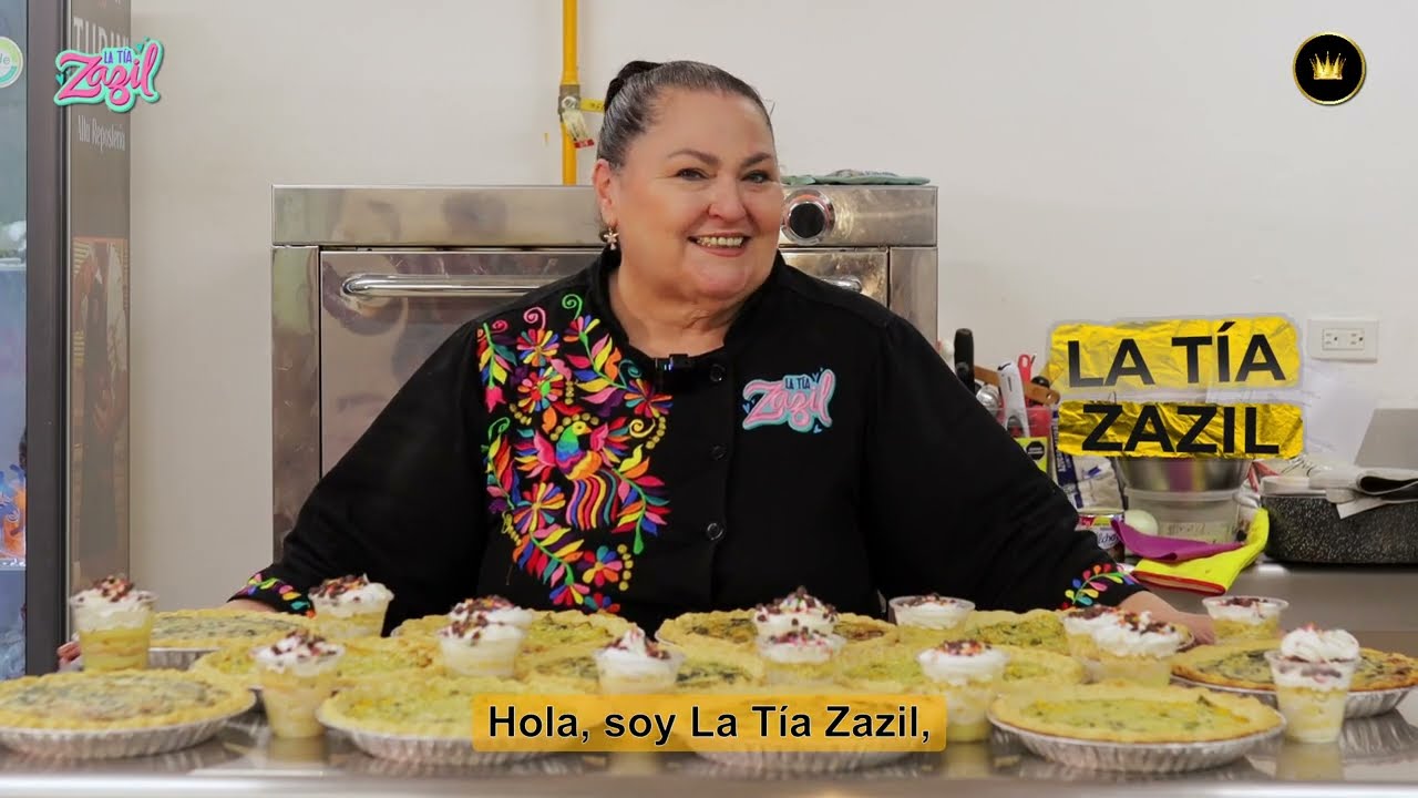 Pay de Tocino, Rajas con pollo y vasito de 3 leches- Tia Zazil