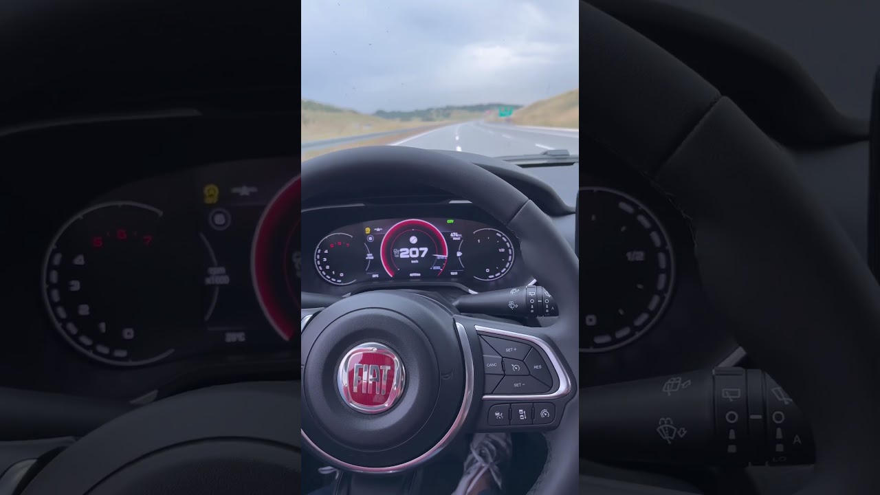 Egea Cross 1.6 Multijet Dct TopSpeed denemesi..   #shorts #egeacross #fiat  #egea #uzunyol #keşfet