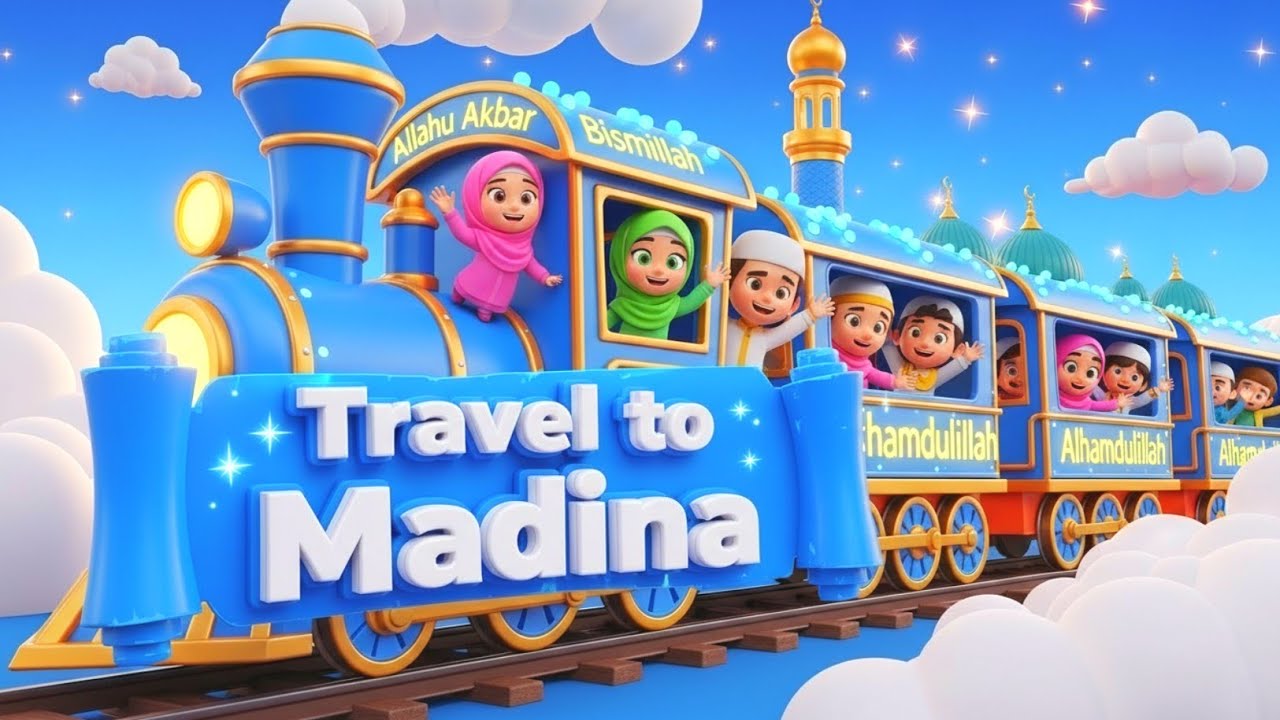 Choo Choo Train to Madinah 🚆 | Islamic Kids Song | Muslim Children Nasheed