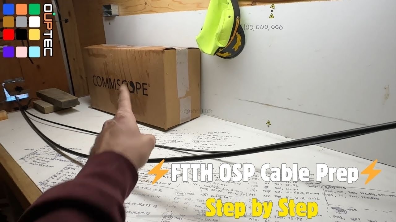 Fiber optic Splicing OSP Cable Prep Step by Step
