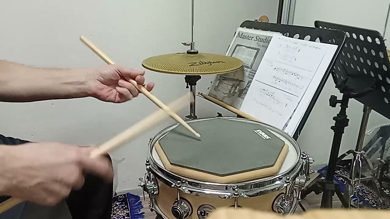 Swing HH foot, drag, stroke four Lesson online 