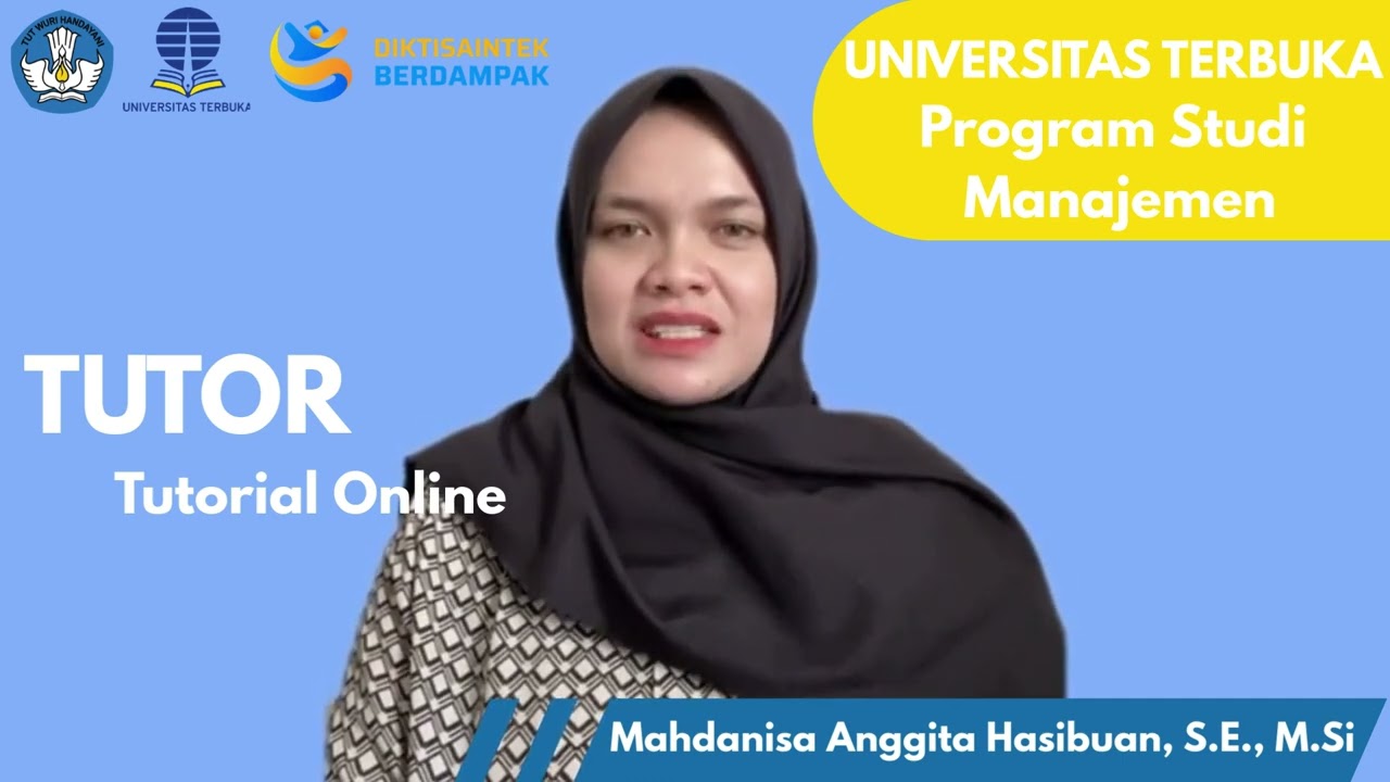 Video Perkenalan Calon Tutor Tutorial Online Tuton Universitas Terbuka
